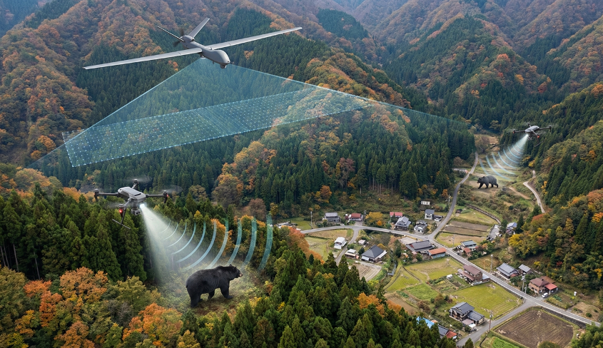 熊対策無人機群制御ソリューション